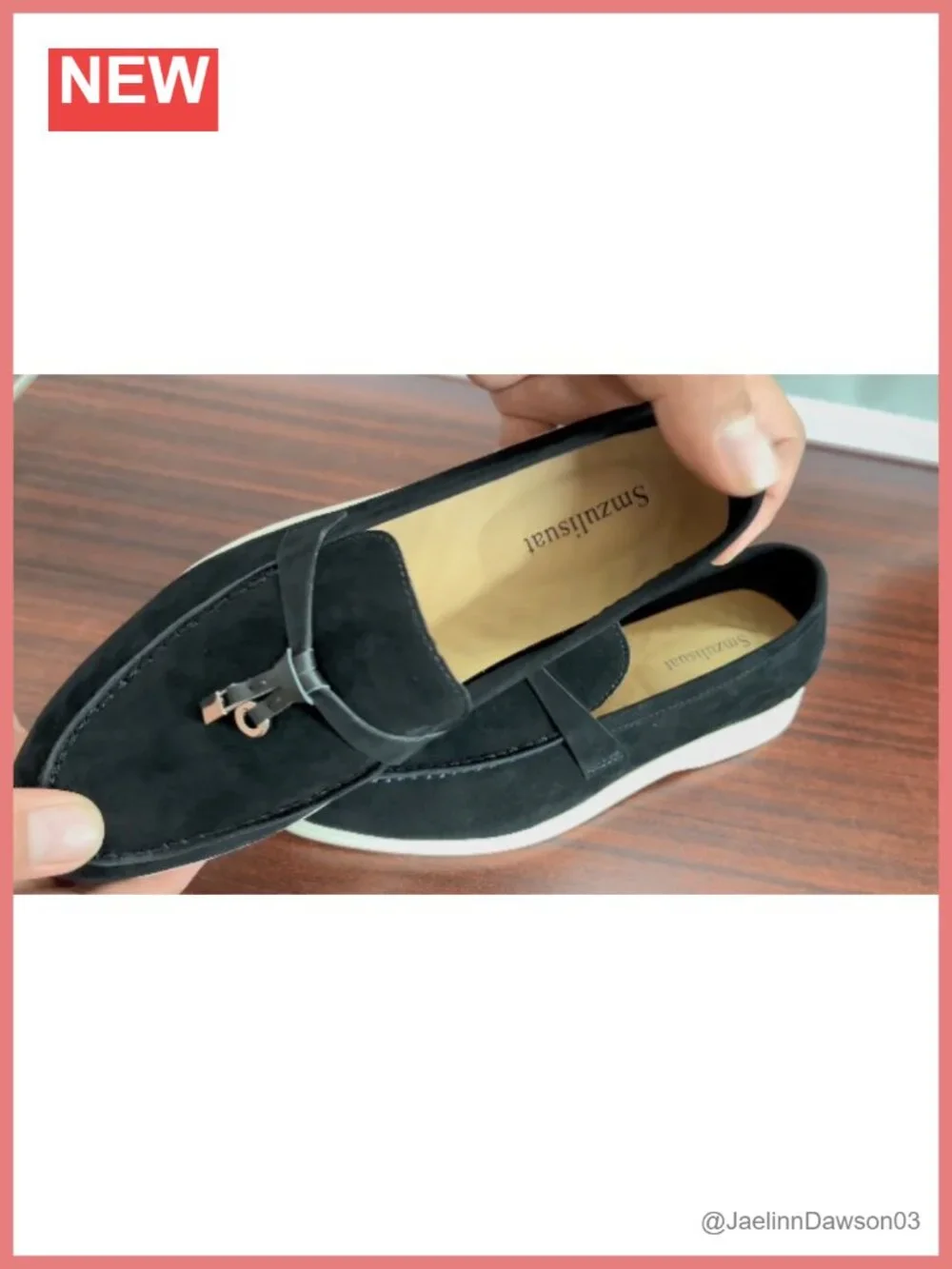 Women's Suede Loafers with Genuine Leather Lining, Flat Slip-On Penny Loafers